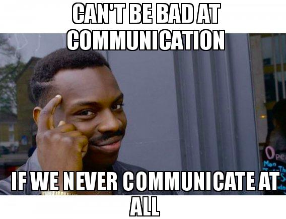 Meme sulla comunicazione eccessiva