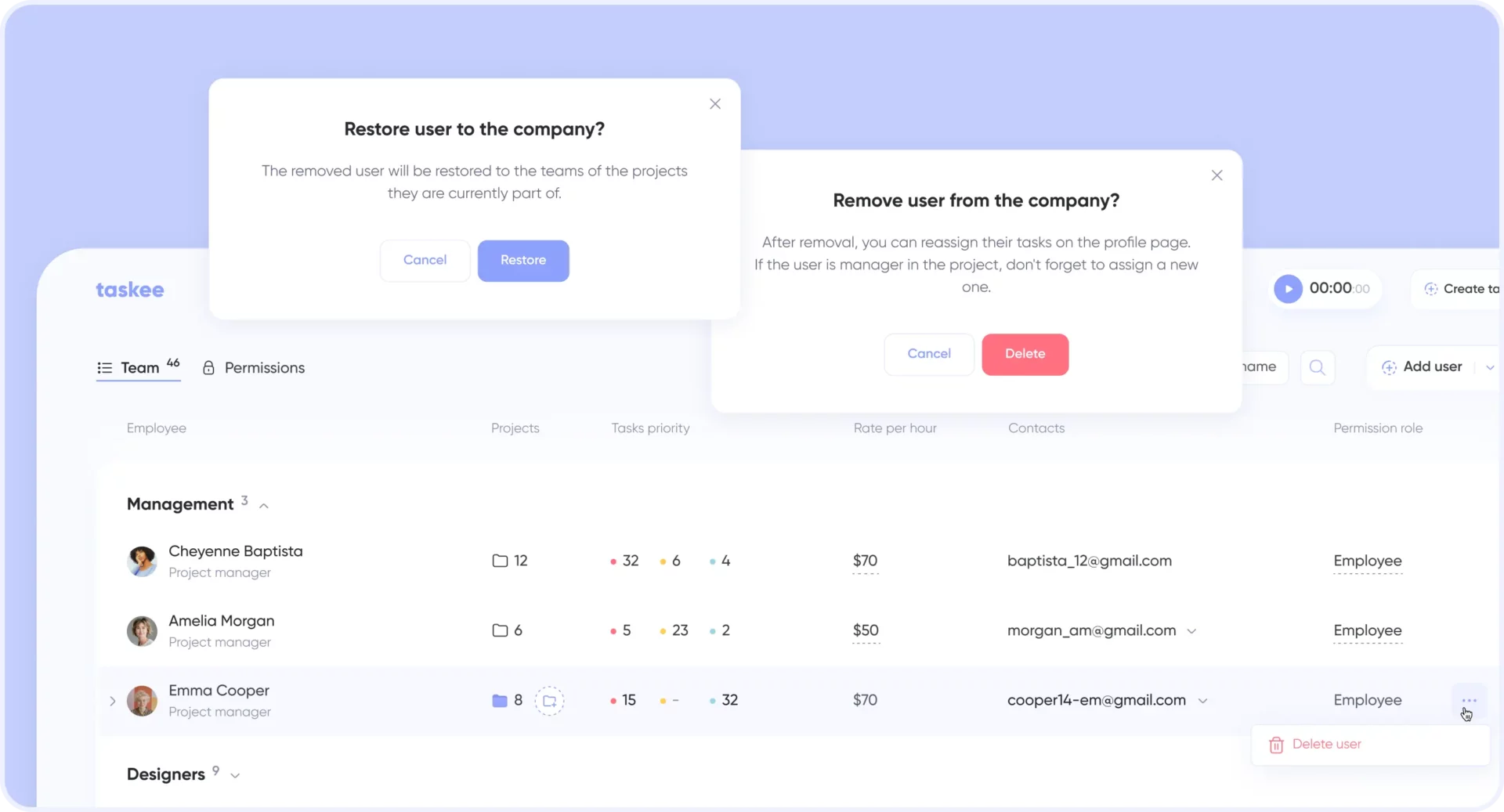  Project Deletion & Trash Bin